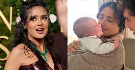 Salma Hayek ZOSTAŁA "BABCIĄ"! Pasierb aktorki ukrywał narodziny syna i ślub (FOTO)