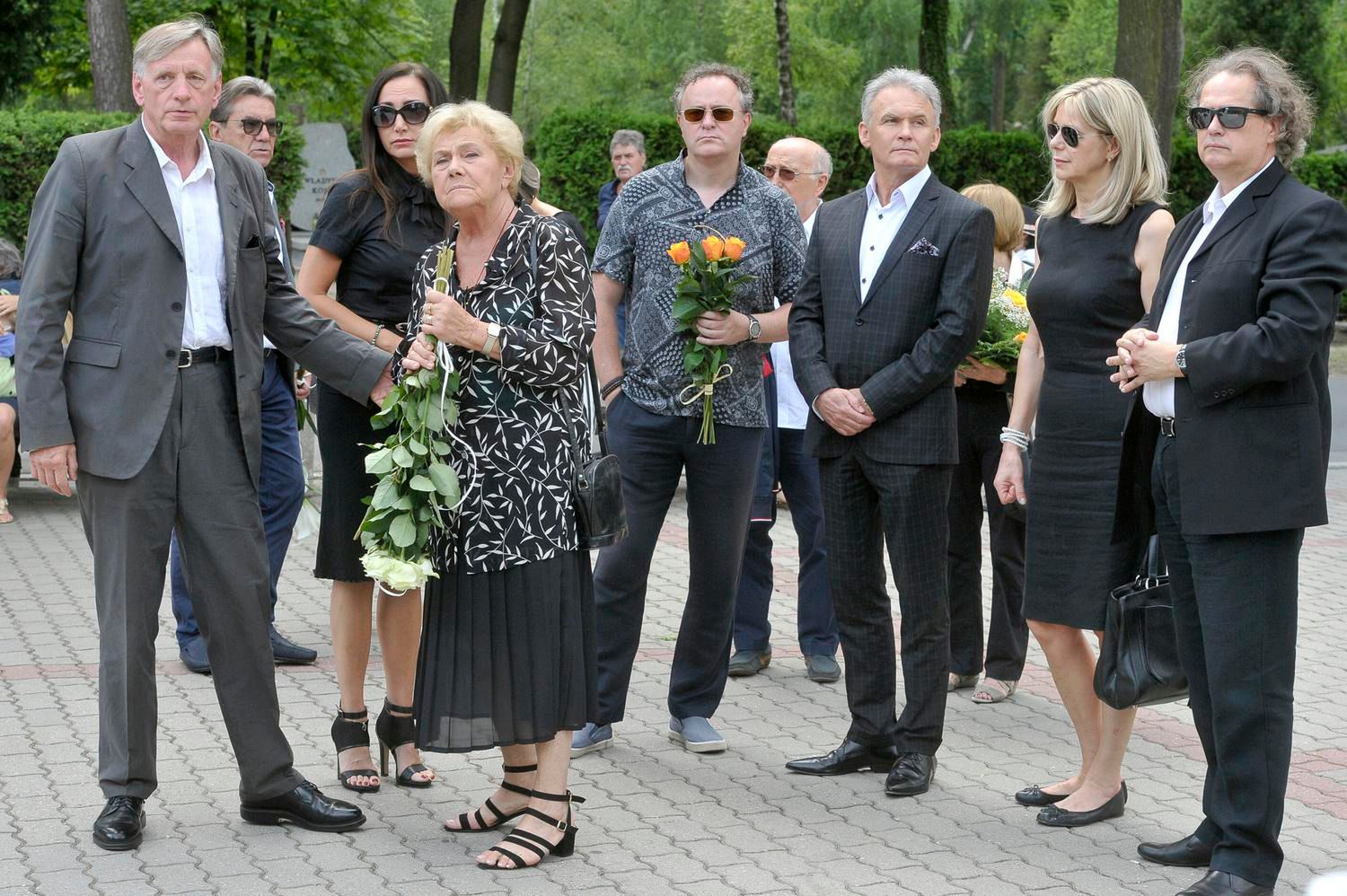 Teresa Lipowska – pogrzeb Romana Kłosowskiego