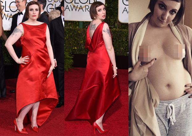 Lena Dunham też "UWALNIA SUTKI"... (FOTO)