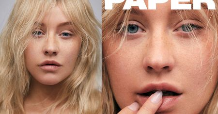 Christina Aguilera pozuje bez makijażu do sesji dla Paper Magazine