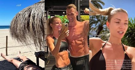 Arkadiusz Milik i Agatycze kuszą umięśnionymi ciałami na wakacjach pod palmami (ZDJĘCIA)