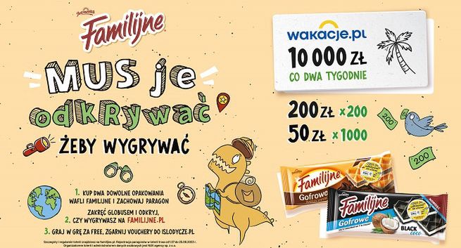 Familijne z loterią „Mus je odkrywać, żeby wygrywać"