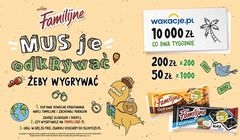 Familijne z loterią „Mus je odkrywać, żeby wygrywać"