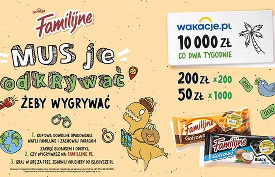 Familijne z loterią „Mus je odkrywać, żeby wygrywać"