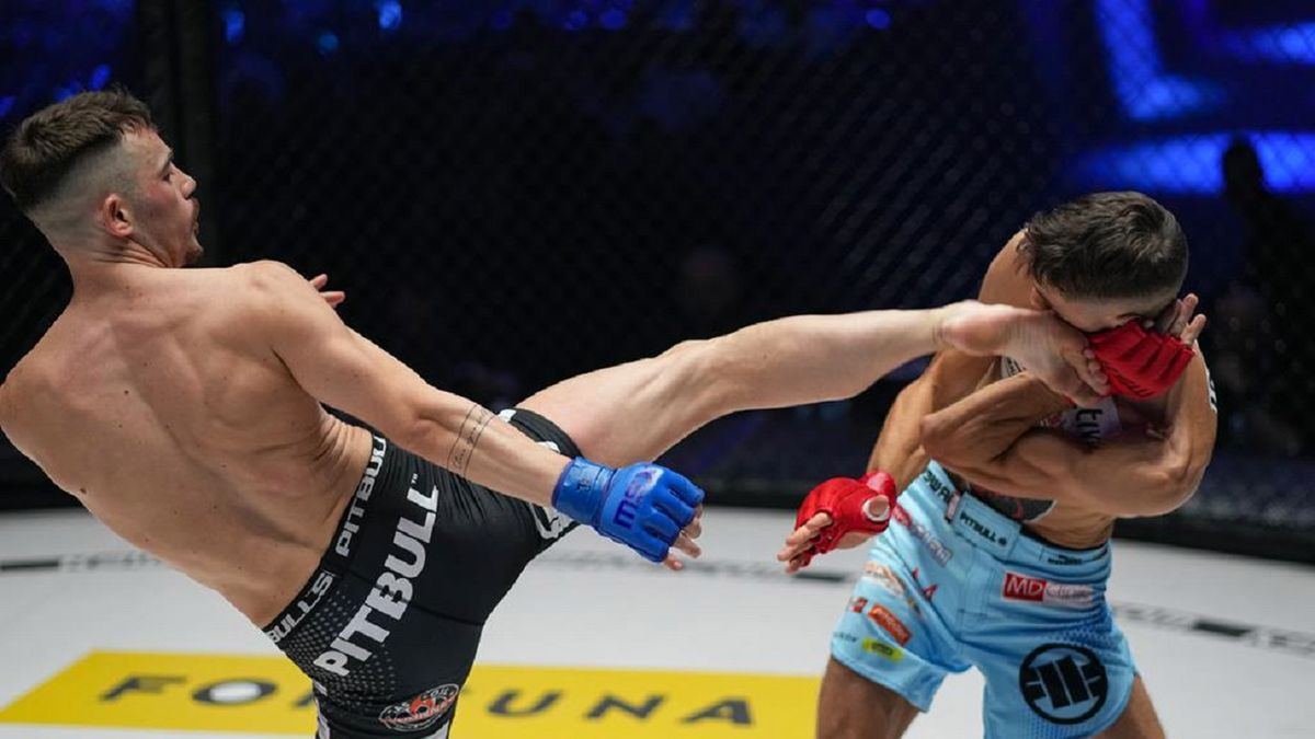 Materiały prasowe / KSW / Na zdjęciu: Miłosz Melchert (z prawej)