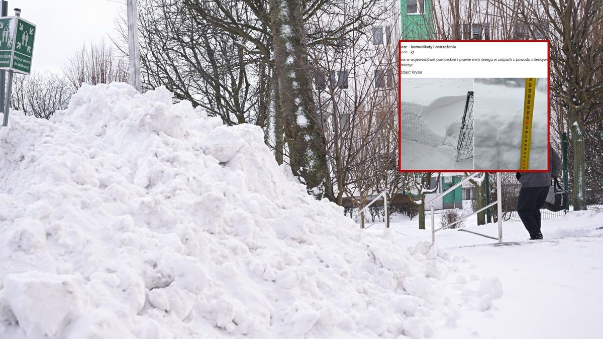 101 cm śniegu w Karwi.