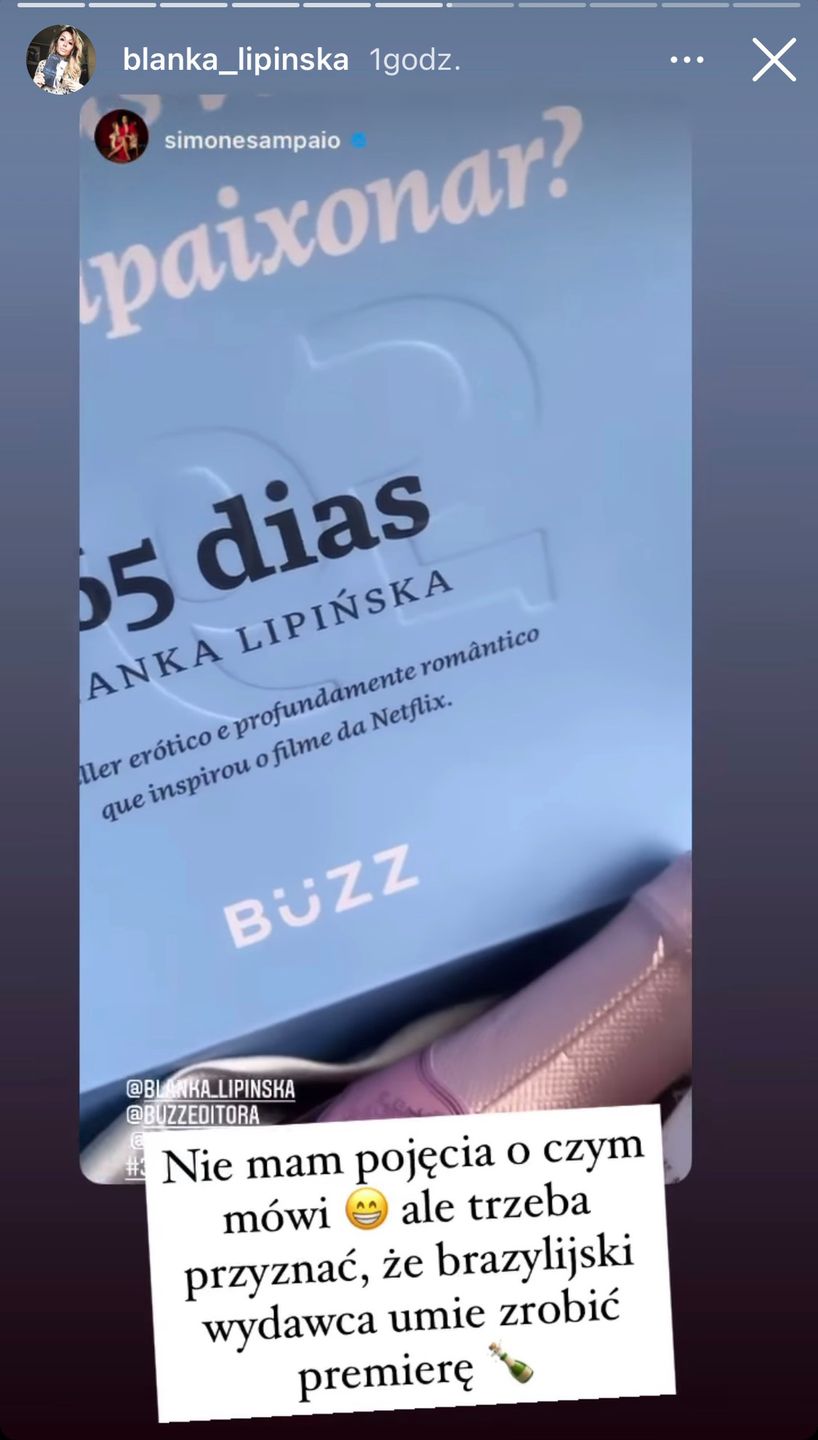 Blanka Lipińska - brazylijska premiera "365 dni"