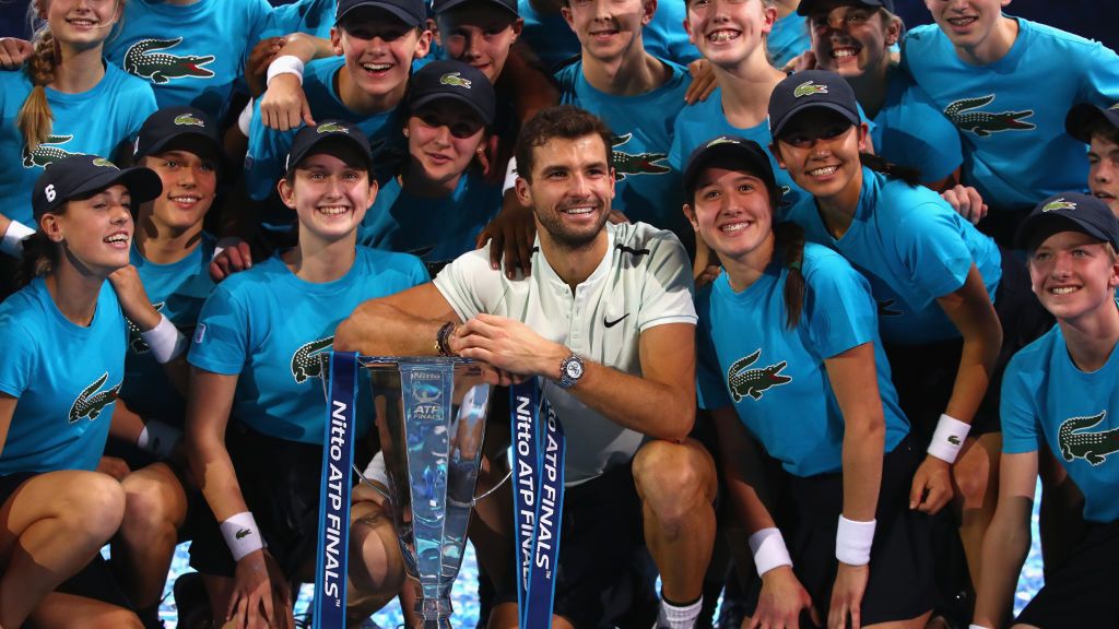 Getty Images / Clive Brunskill / Na zdjęciu: Grigor Dimitrow, zwycięzca Finałów ATP World Tour 2017