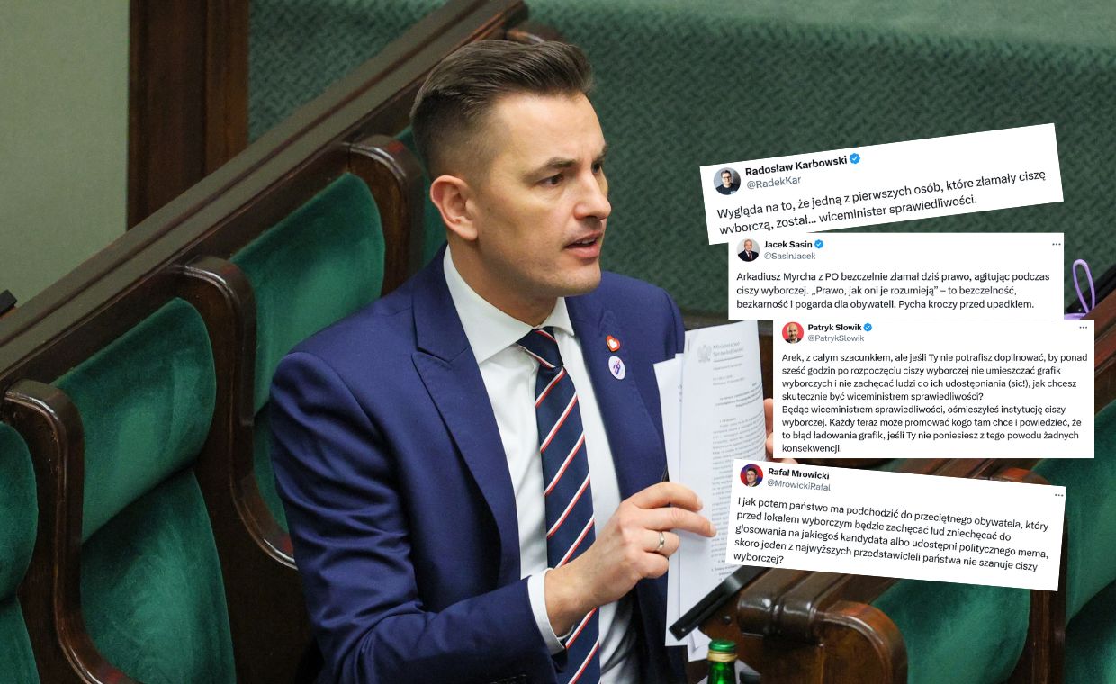 Po wpisie Arkadiusza Myrchy w sieci 