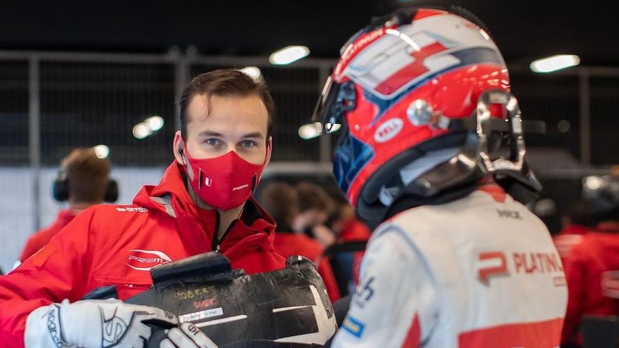 Instagram / Prema Orlen Team / Na zdjęciu: Robert Kubica (po prawej) podczas testów