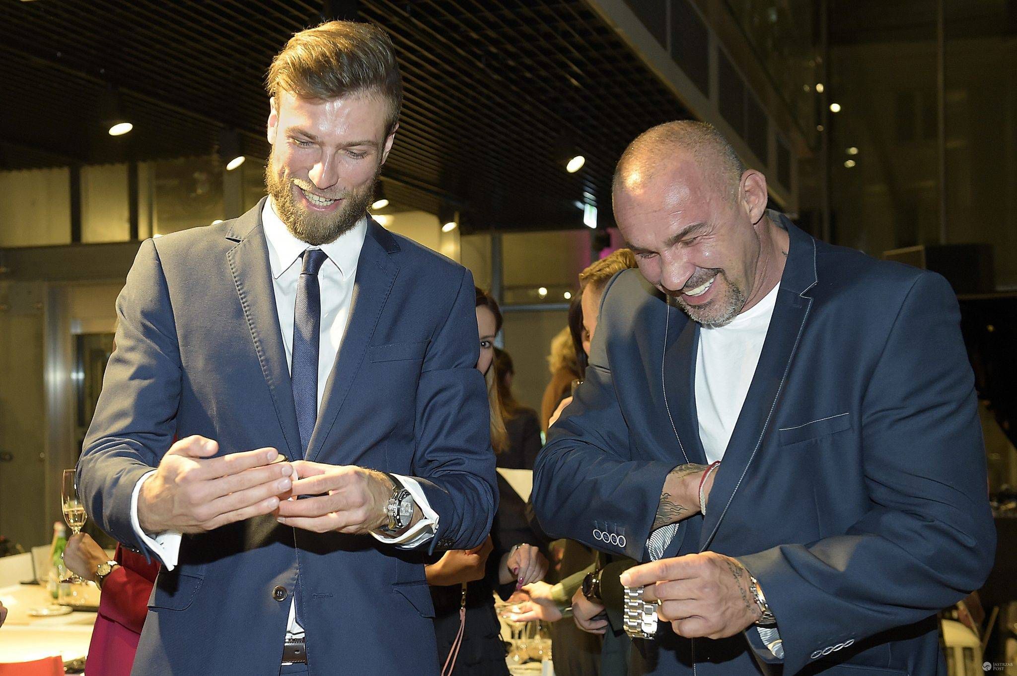 Andrzej Wrona i Przemysław Saleta na prezentacji Fossil