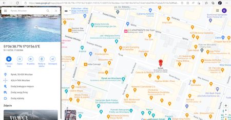 Google Maps: jak wpisać współrzędne?