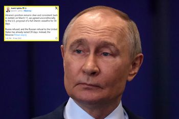 "Będziemy patrzeć na czyny, a nie słowa". Ukraiński minister odpowiada Putinowi