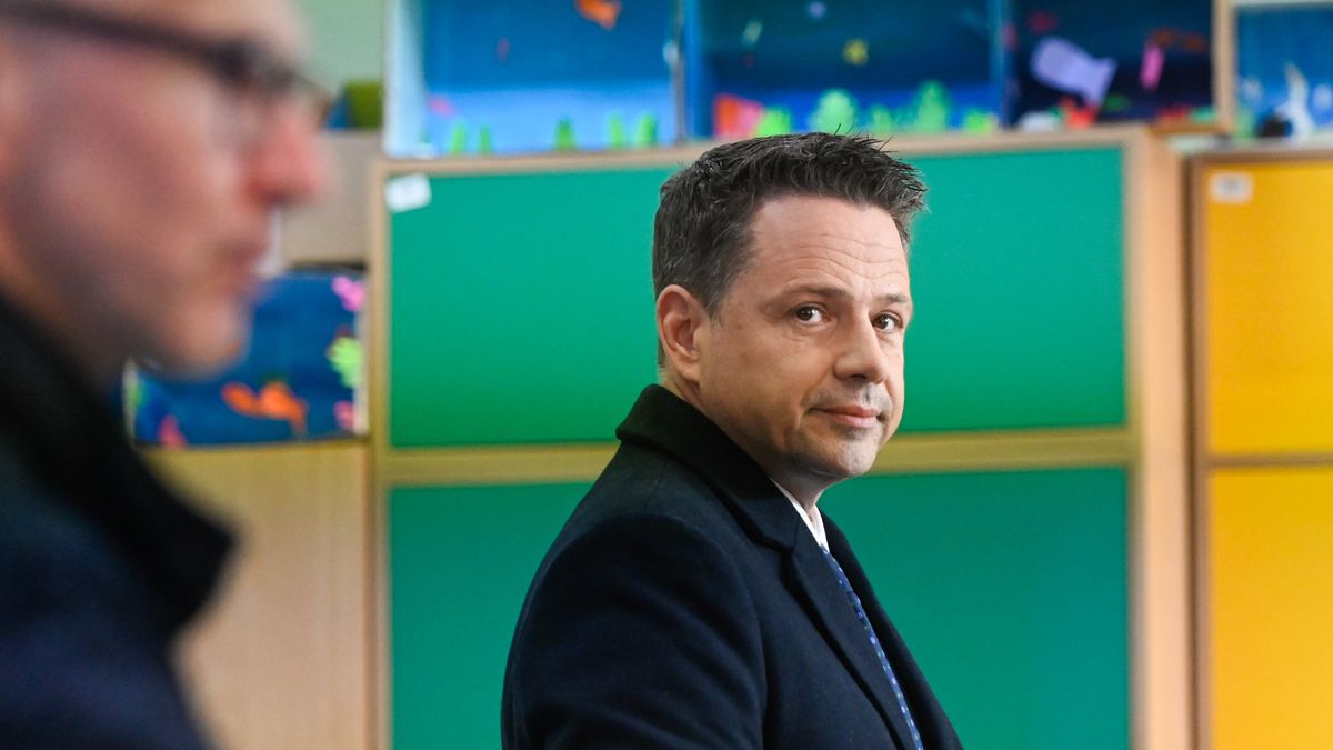 WARSAW, POLAND - MAY 18: The Mayor of Warsaw and the Civic Coalition (KO) presidential candidate, Rafal Trzaskowski waits to  cast his ballot during the first round of the presidential elections on May 18, 2025 in Warsaw, Poland on May 18, 2025 in Warsaw, Poland. The election is seen as a test of whether the government, with its centrist parliamentary coalition, can overcome the right-wing populism embodied by the Law and Justice Party, which has held the presidency since 2015. (Photo by Omar Marques/Getty Images)