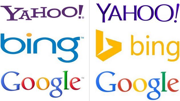 Yahoo Bing Google logo nowe