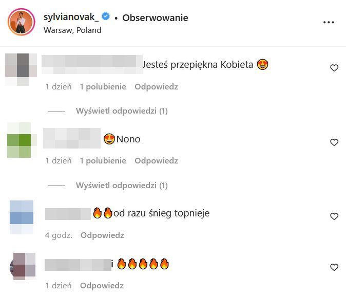 Komentarze na profilu Sylwii Nowak 