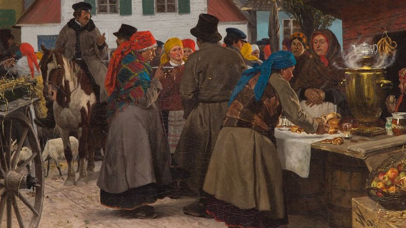 Stanisław Witkoewicz "Jarmark w miasteczku"
