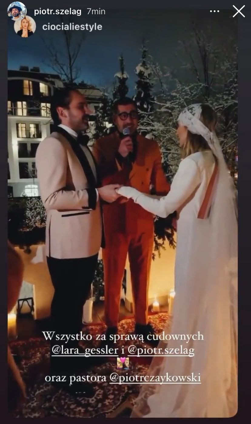 Lara Gessler i Piotr Szeląg wzięli drugi ślub