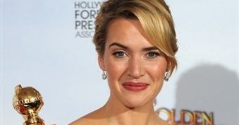 Kate Winslet i jej dwa Złote Globy