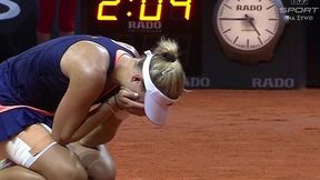 Niesamowita końcówka meczu Kerber - Wozniacki