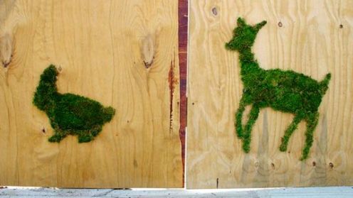 (Nie tylko) Wielkanocne graffiti z mchu 1