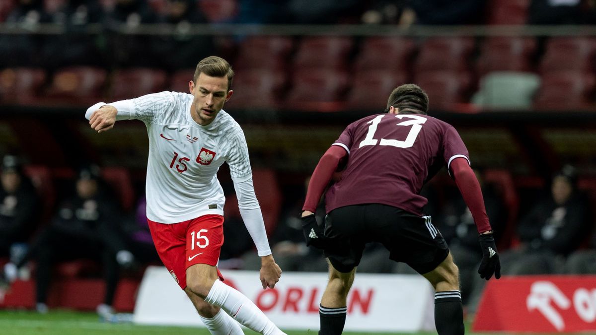 Getty Images / Foto Olimpik/NurPhoto via Getty Images / Na zdjęciu: Bartłomiej Wdowik w meczu z Łotwą