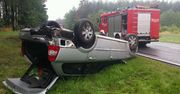 Znów dachowanie na krajowej 10