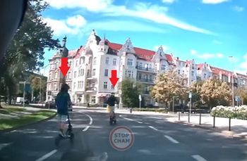 Tak szarżowali na hulajnogach! Nagranie mówi wszystko. "Ameby"