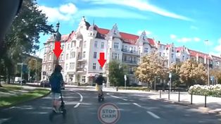 Tak szarżowali na hulajnogach! Nagranie mówi wszystko. "Ameby"