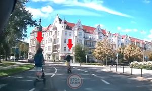 Tak szarżowali na hulajnogach! Nagranie mówi wszystko. "Ameby"