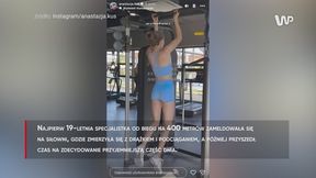 Tak odpoczywa Anastazja Kuś. Najpierw dała sobie wycisk na siłowni