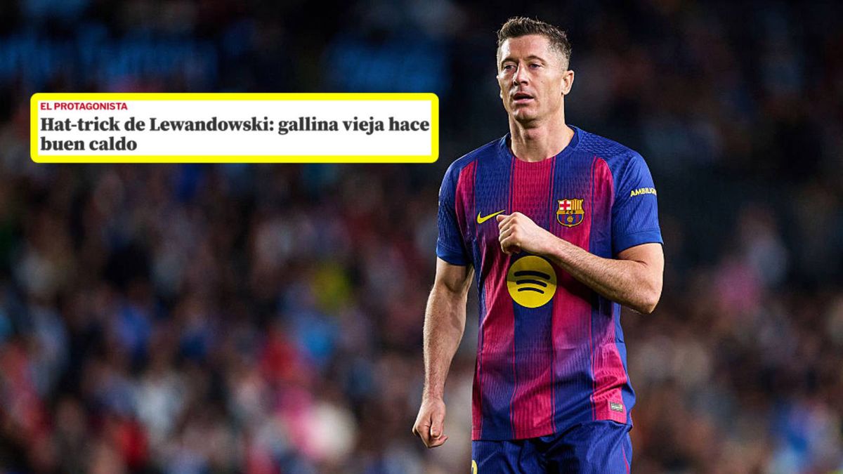 Getty Images / Bruno Penas / Mundo Deportivo / Robert Lewandowski / nagłówek artykułu na Mundo Deportivo