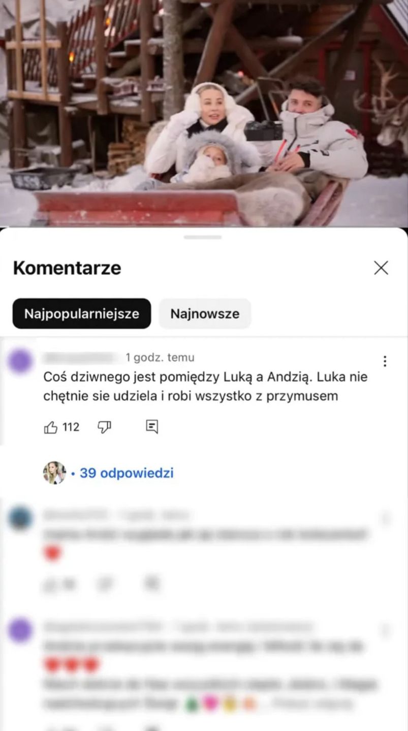 Internautka zasugerowała problemy w związku Andziaks i Luki 