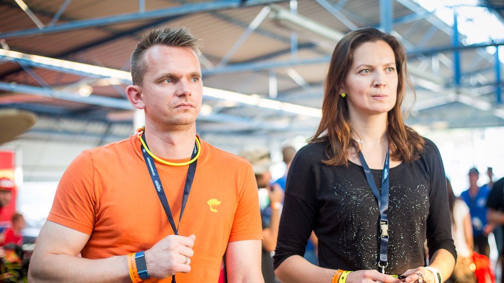 WP SportoweFakty / Jakub Janecki / Na zdjęciu: Krzysztof Cegielski z żoną Justyną Żurowską-Cegielską