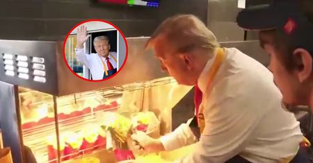 Trump zatrudnił się w McDonald's. Założył fartuch i smażył frytki