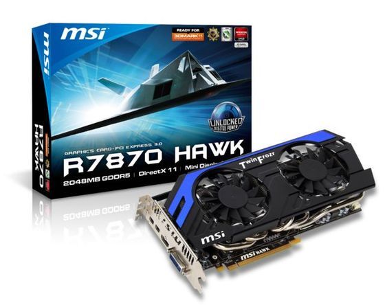 MSI Radeon HD 7870 Hawk karta graficzna opakowanie zdjęcie