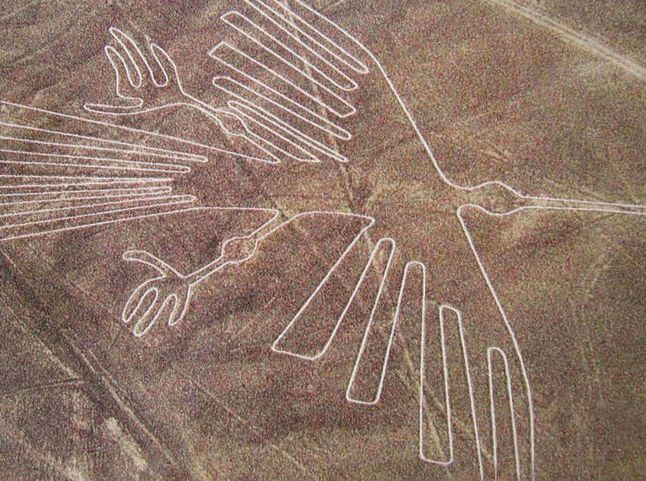 Jeden z geoglifów z płaskowyżu Nazca