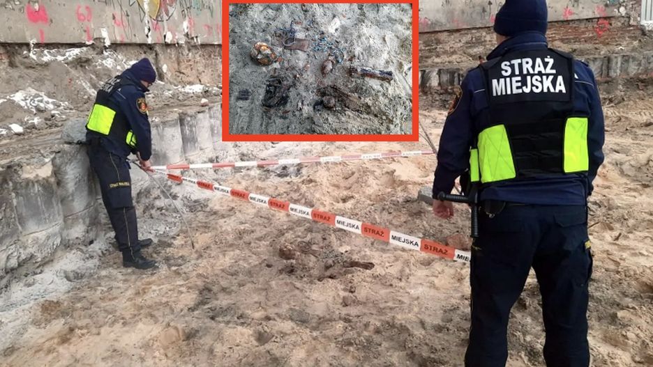 Pamiątki z czasów II wojny światowej znalezione