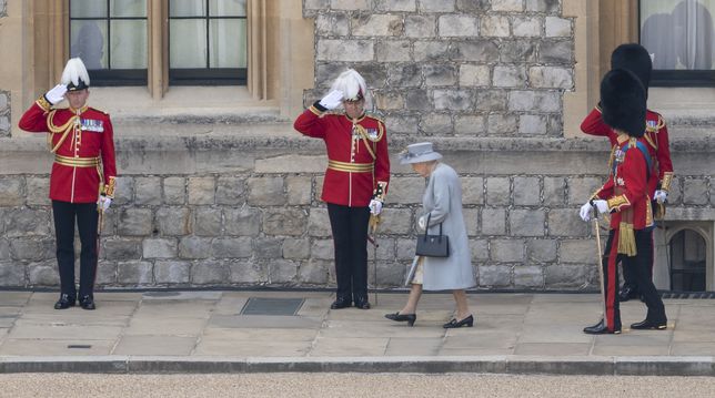 Trooping the colour