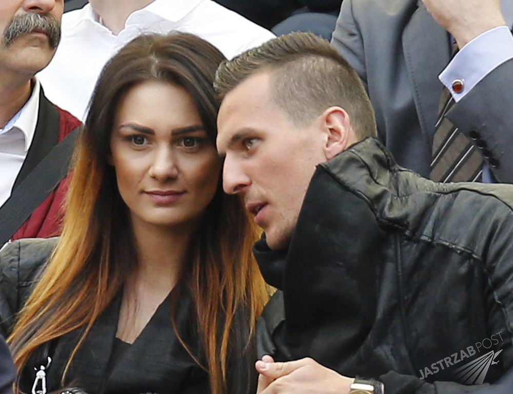 Arkadiusz Milik i Jessica Ziółek