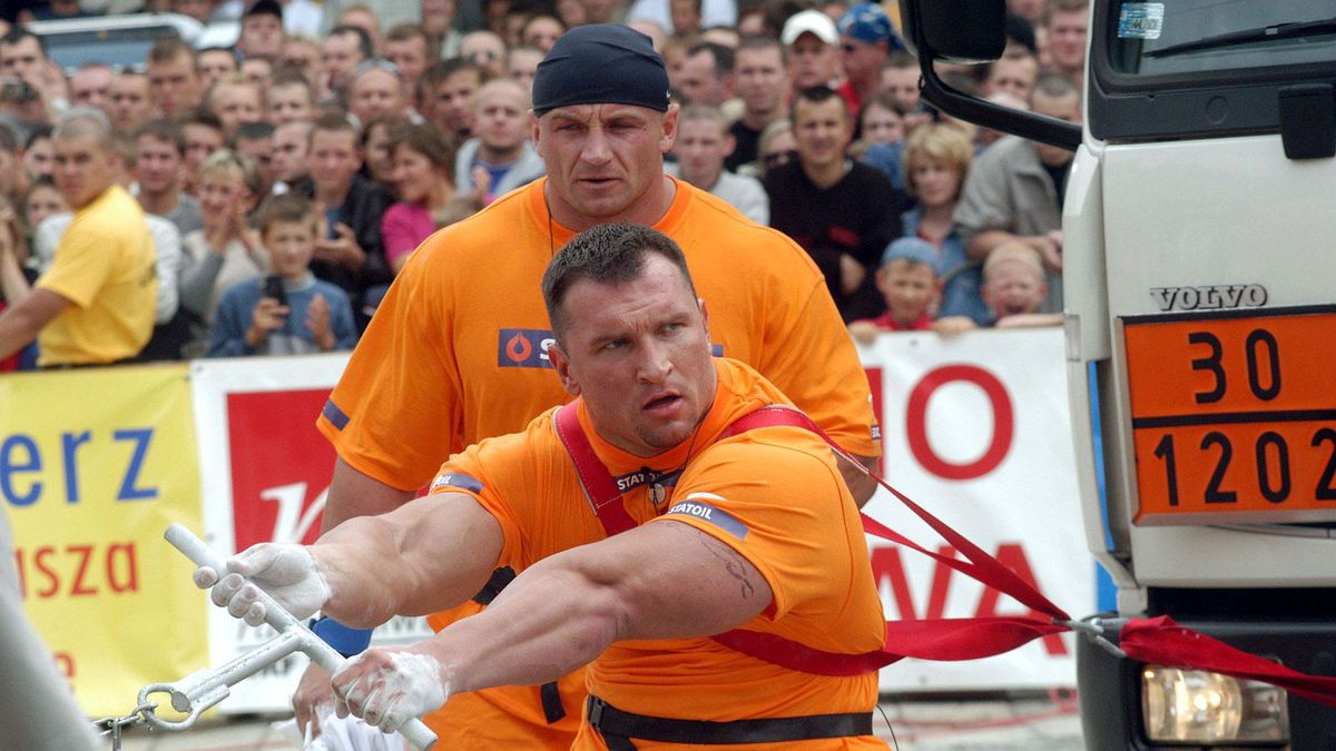 PAP / PIOTR POLAK / Na zdjęciu: Jarosław Dymek (C), Mariusz Pudzianowski