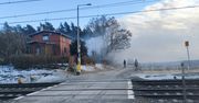 Jankowo Dolne: Pożar. Kłęby dymu przy stacji kolejowej