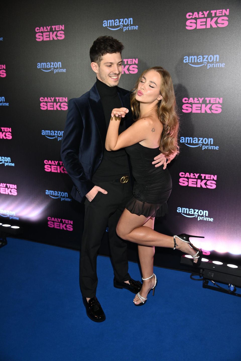 Wiktoria Gąsiewska i Jasper Sołtysiewicz na premierze filmu