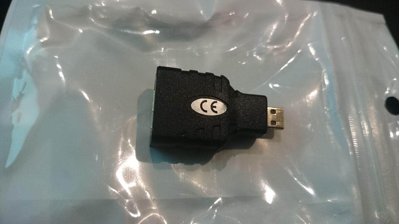 SAVIO CL-17- recenzja taniego adaptera microHDMI-HDMI - adapter- rzut1