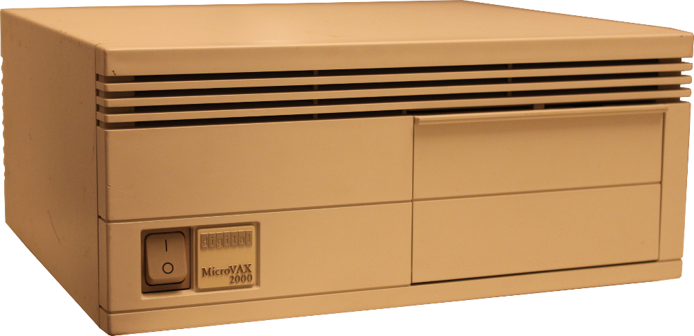 Końcówka komputera Chopin, czyli stacja robocza DEC MicroVAX 2000 (źródło: datormuseum.se)