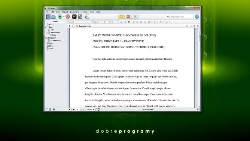 Scrivener 2