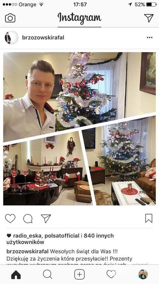 Rafał Brzozowski - święta 2016, Wigilia zdjęcia
