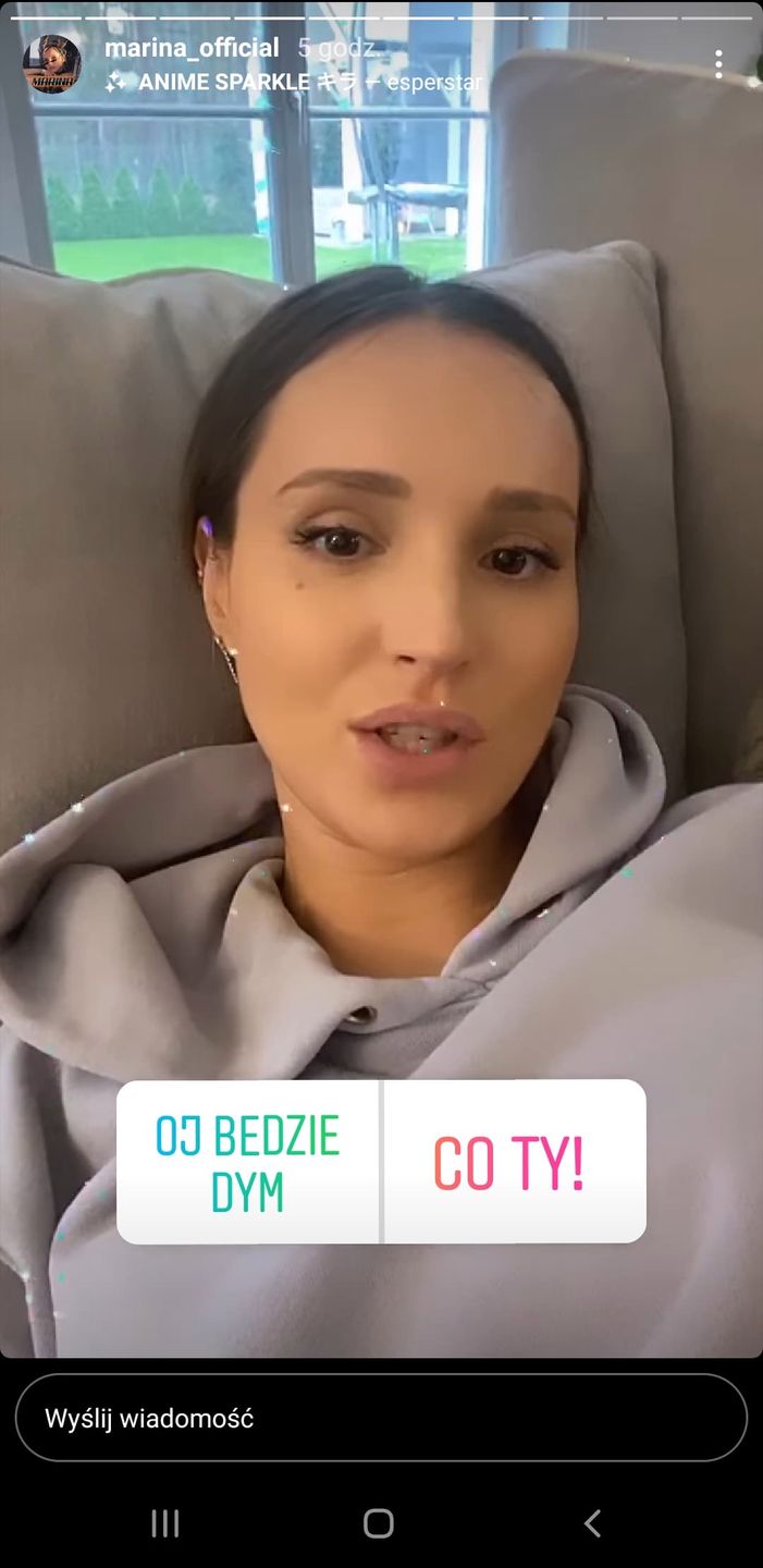 Marina pochwaliła się budową