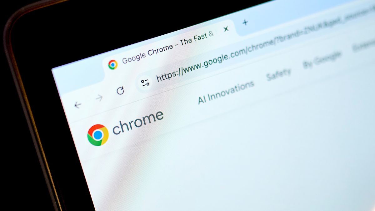 The Google Chrome website on a laptop computer arranged in the Queens borough of New York, US, on Monday, Nov. 18, 2024. Top Justice Department antitrust officials have decided to ask a judge to force Alphabet Inc.'s Google to sell off its Chrome browser in what would be a historic crackdown on one of the biggest tech companies in the world. Photographer: Gabby Jones/Bloomberg via Getty Images