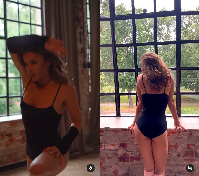 Edyta Herbuś wije się w tańcu